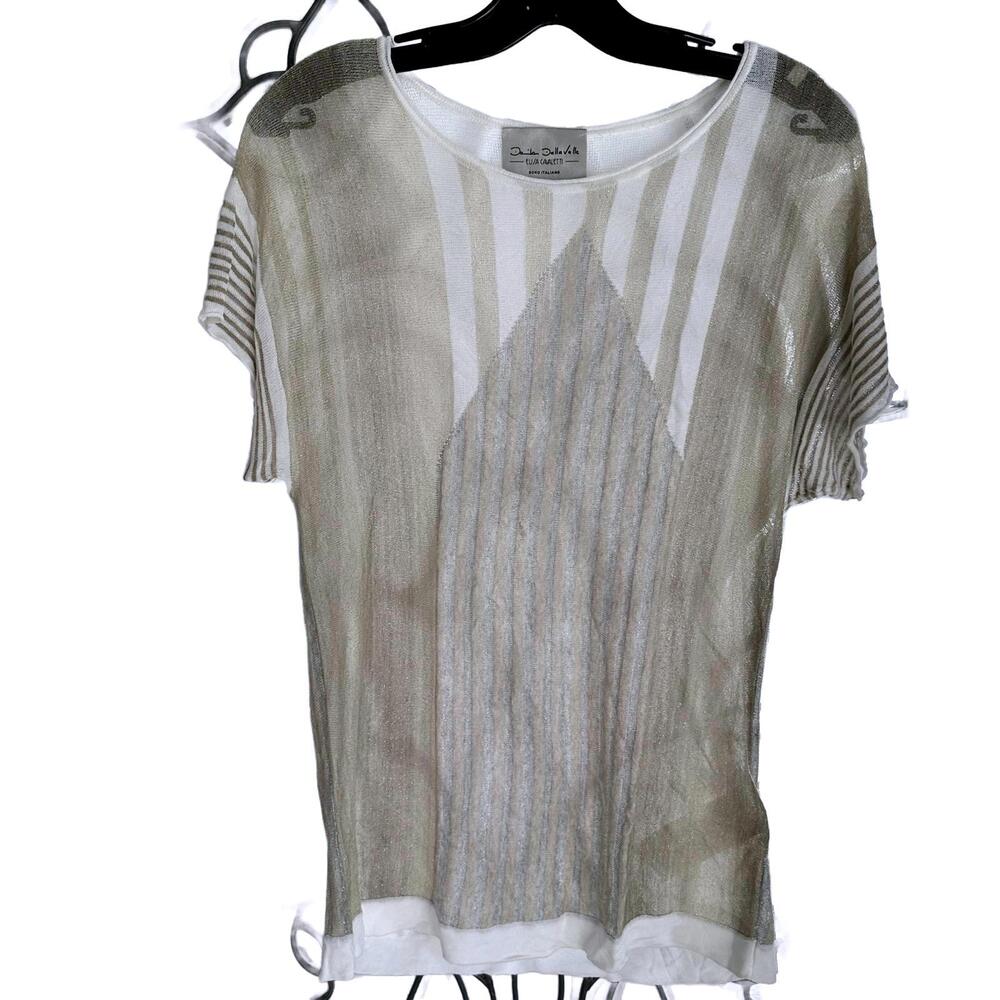 Elisa Cavaletti  by Daniela Dallavalle Women's Sheer Knit Top - Size S